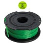 Multipack da 5 Rocchetti a Filo Nylon A6482-XJ da 10 Metri Black+Decker