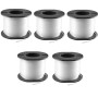 Multipack da 5 Rocchetti Filo Nylon 37,5 Metri Universale A6046-XJ Black+Decker