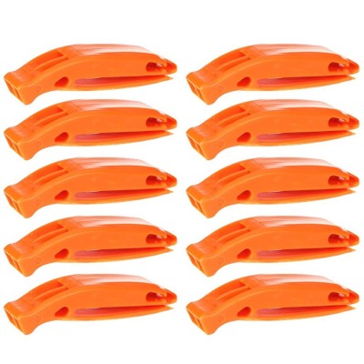 Fischietti di Emergenza Arancioni per Sopravvivenza e Sicurezza Multipack 10 Pezzi
