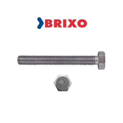 Vite Zincata Brixo Classe 4.8 Din 558 Uni 5725 Confezione da 10 Pezzi Dimensioni M6 x 50 Millimetri