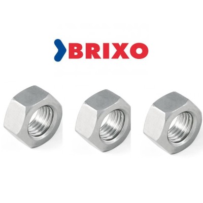 Dadi Esagonali Zincati Bianchi Classe 8 Din 934 Brixo Confezione da 15 Pezzi da M5