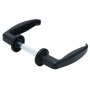 MANIGLIA NERA QUADRO MM 8CON VITE MM 25 PER CANCELLI PORTE