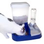 Distributore Automatico Di Cibo E Acqua Dispenser Cani e Gatti cm 37x32x36 cm