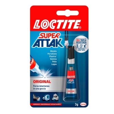Loctite Super Attak Original Liquido Confezione da 24 Blister da 3 gr Ciascuno