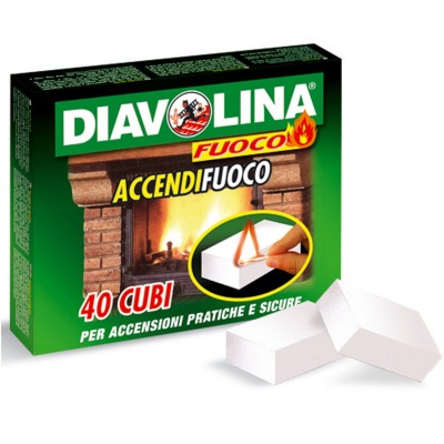 Multipack da 240 Cubetti di Diavolina Accendifuoco Ideali per Stufe e Camini