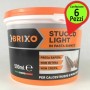 Stucco Light in Pasta Bianco Brixo Confezione da 6 Barattoli da 500 Millilitri Ciascuno
