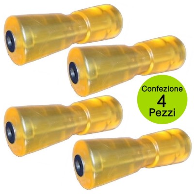 Multipack Pezzi 4 Rulli Laterali Per Imbarcazioni In Poliuretano mm 200