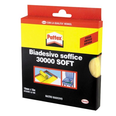 Pattex 30000 Soft Biadesivo 19 mm x 10 m
