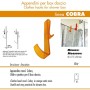 Pika' 1 Appendino per Box Doccia COBRA Satinato Gialla 15,5 Centimetri Accessorio Bagno