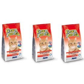 Multipack da 3 pz di Monge Gran Bonta' Croccantini per Gatti Gusto Carne 400 Grammi Ciascuno