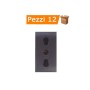 Multipack da 12 Prese Sicurezza 2P 10-16A+T Colore Grigio 