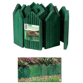 Multipack 2 pz Bordo Ornamentale per Giardino Legno Verde