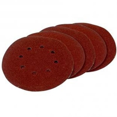 CARTA ABRASIVA CON VELCRO DIAMETRO 150 MM K80 PZ 5 AEG