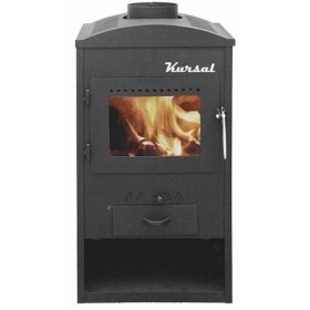 Stufa a Legna Kursal In Acciaio Potenza 6 Kw Riscalda Ogni Ambiente
