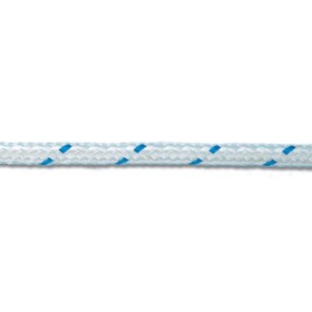 TREM SAIPAM 4 MM TRECCIA IN POLIESTERE COLORE BIANCO SEGNALE BLU 200 METRI NAUTICA