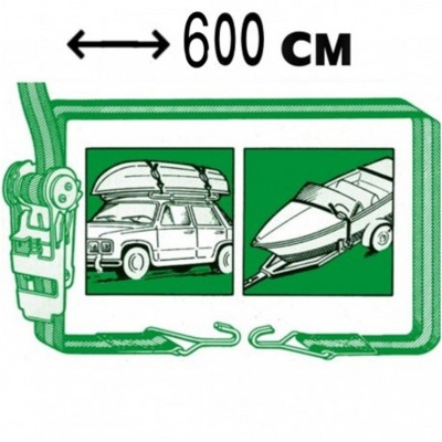 CINGHIA REGOLABILE EASY CARGO MUNITA DI FIBBIA E GANCI INOX AISI 316 600 CM NAUTICA