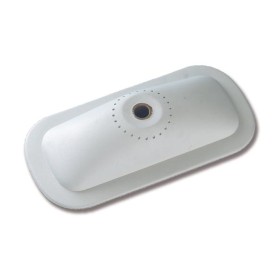 Scalmiera In Gomma Grigia Con Boccole In Ottone mm 200x95 Per Gommone