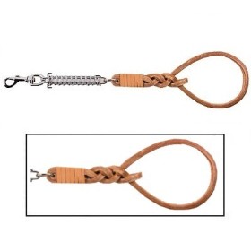 Guinzaglio Cuoio con Molla Rafforzata (50 cm)