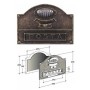 Alubox Buca Lettere Ottone Brunito con Citofono