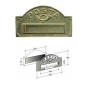 Alubox Buca Lettere Ottone Lucido
