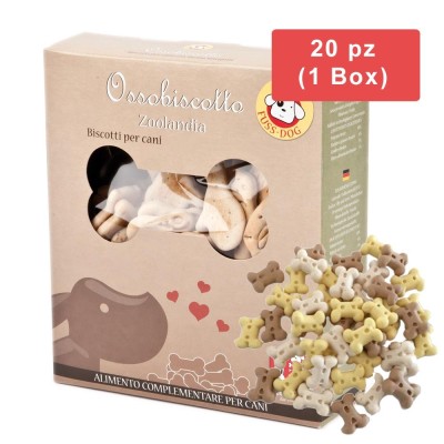 Biscotti per Cani Ossetti Small Bones 20 pz x 1 Box Fuss Dog