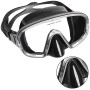 MASCHERA MONOVETRO TEMPERATO SUPREMA SILICONE NERO