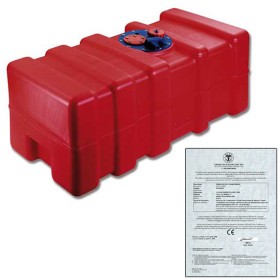 Serbatoio omologato certificato CE per carburante  litri 55 fabbricato il Eltex