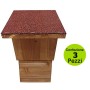 Multipack 3 Pz Casa per Pipistrelli con Tetto Catramato Idrorepellente Bat-Box