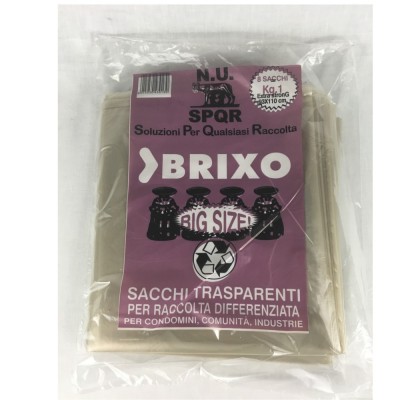 Sacchi per Pattumiera Jumbo Strong Extra Forti Confezione da 240 Sacchi Trasparenti