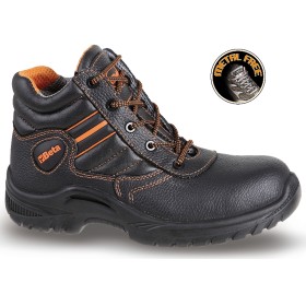 SCARPE ALTE PELLE FIORE NERO 7201BKK TG 45 BETA