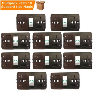 Supporti Per Cassetta Tonda Per Interruttore o Prese Tipo Magic Pezzi 10