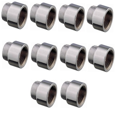 Multipack da 10 Prolunghe in ottone cromato ridotte Femmina 3/4 x 3/8 Maschio