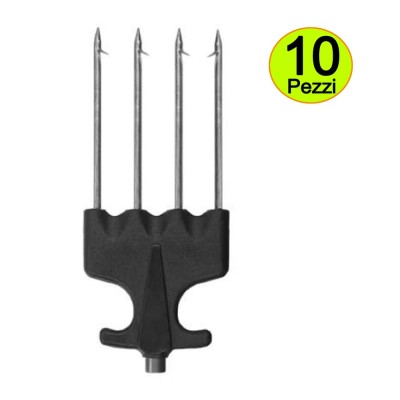 Fiocine a 4 Punte Tornite con filetto attacco a fucile