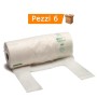 Shopper Biocompostabile 6 Bobine da 200 Buste Ciascuna 22 cm + 6 + 6x60