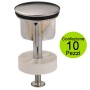 Multipack 10 Pezzi Tappi Per Pilette Scarico Automatico Diametro mm 35