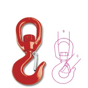 GANCI ORIENTABILI, ACCIAIO AL CARBONIO 8064S PORTATA 3200 KG