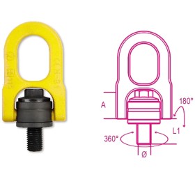 GOLFARE MASCHIO PER SOLLEVAMENTO ORIENTABILE M25 ROBUR