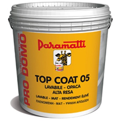 IDROPITTURA OPACA LAVABILE TOP COAT 05 PARAMATTI BIANCA LT 5