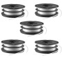 Multipack da 5 Rocchetti e Filo Reflex Plus 1,5 mm A6495 Black+Decker
