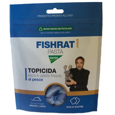 Fishrat Pasta Mayer Topicida Esca in Pasta Fresca Al Pesce Grammi 150 Per Topi Medi e Grandi