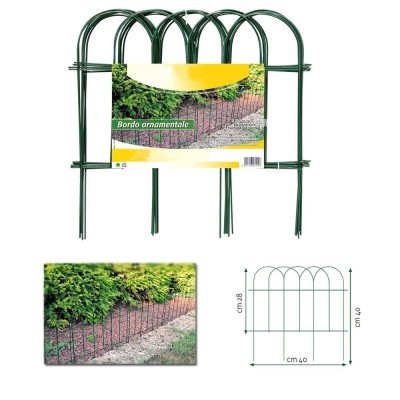 Multipack 48 pz Bordo Ornamentale per Giardino Arco Verde per Aiuole