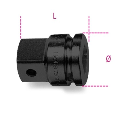 RACCORDO MACCHINA ATTACCO QUADRO MASCHIO E FEMMINA FOSFATATO