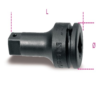 PROLUNGA MACCHINA ATTACCHI QUADRI MASCHIO E FEMMINA 1 BETA