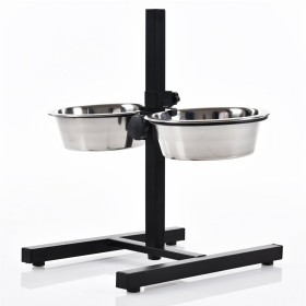 Fuss Dog Supporto Alzaciotole con Ciotole Large Diametro 19 cm x 7 cm