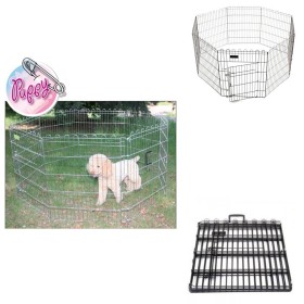 Recinto per Cuccioli Cani Adulti Pannelli n 7 Altezza cm 107