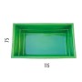 Laghetto da Giardino Colore Verde Rettangolare Misurina Litri 280