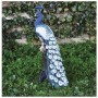 Decorazioni Animali Giardino & Laghetto Pavone su Ramo in Resina H 50 Cm