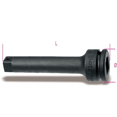 PROLUNGA MACCHINA ATT. QUADRI MASCHIO E FEMM. 3/4" BETA