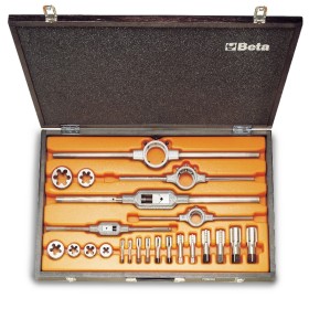 ASSORTIMENTO DI MASCHI E FILIERE FILETTATURA GAS CILINDRICA