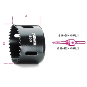 SEGHE A TAZZA IN ACCIAIO HSS -CO 8% Ø38 MM BETA